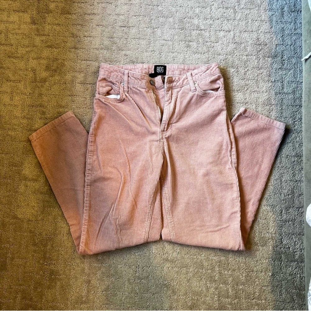 Pacsun BDG Pink Corduroy High Rise Pants
